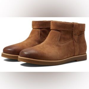 NEW UGG Ankle Boots Josefene Cuff Women's Suede in Chestnut Size 11